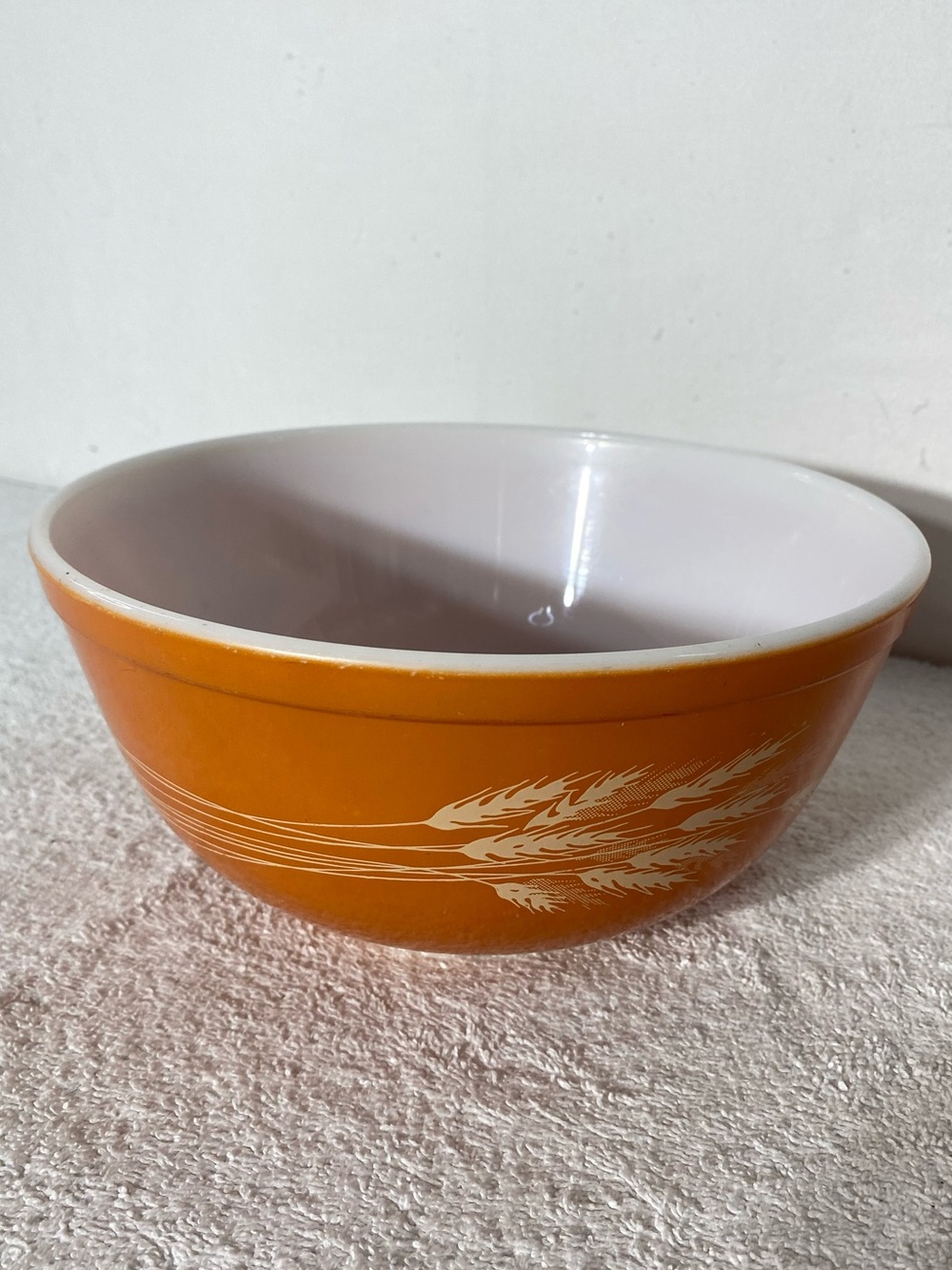 Vintage PYREX #403 Harvest Wheat 2.5 Quart Mixing Bowl Cottagecore Countrycore